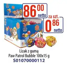 AT Paw Patrol Lizak z gumą oferta