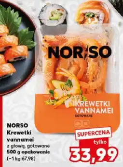 Kaufland Krewetki vannamei z głową, gotowane oferta