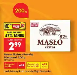 Biedronka Masło Ekstra 82% z Polskiej Mleczarni oferta
