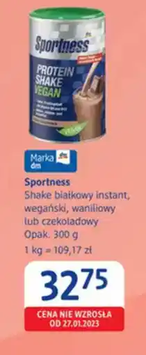 dm drogerie markt Sportness Protein Shake Vegan oferta