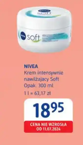 dm drogerie markt Nivea Krem intensywnie nawilżający Soft oferta