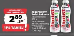 Netto Bakoma Jogurt pitny Twist oferta