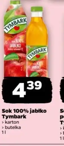 Netto Sok 100% jabłko Tymbark oferta
