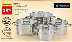 Biedronka Garnki z pokrywkami oferta