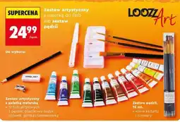 Biedronka Zestaw artystyczny z paletką do farb lub zestaw pędzli oferta