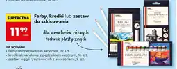 Biedronka Farby, kredki lub zestaw do szkicowania oferta