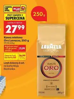 Biedronka Kawa mielona Oro Lavazza, 250 g oferta
