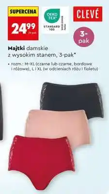 Biedronka Majtki damskie z wysokim stanem, 3-pak oferta