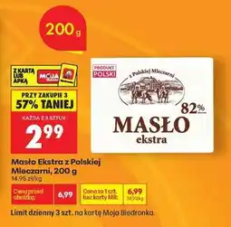 Biedronka Masło Ekstra z polskiej mleczarni, 200 g oferta
