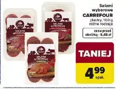 Carrefour Salami wyborowe CARREFOUR oferta