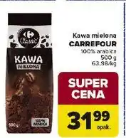 Carrefour Kawa mielona Carrefour 100% Arabica oferta