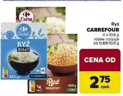 Carrefour Ryż CARREFOUR 4 x 100 g różne rodzaje oferta