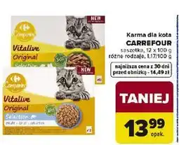 Carrefour Karma dla kota CARREFOUR saszetka oferta