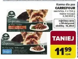 Carrefour Karma dla psa CARREFOUR saszetka oferta
