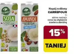 Carrefour Napój roślinny CARREFOUR (sojowy/amande) oferta