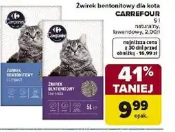 Carrefour Żwirek bentonitowy dla kota CARREFOUR oferta