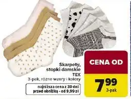 Carrefour Skarpetki, stopki damskie TEX oferta