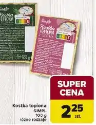 Carrefour Kostka topiona SIMPL 100 g, różne rodzaje oferta