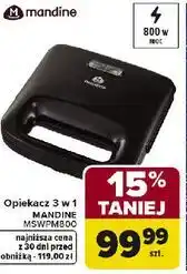 Carrefour Opiekacz 3 w 1 MANDINE MSMW3800 oferta