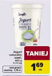 Carrefour Jogurt naturalny SIMPL 3% oferta