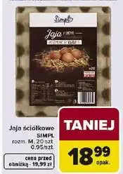 Carrefour Jaja ściółkowe SIMPL, M, 20 szt oferta
