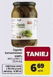 Carrefour Ogórki konserwowe SIMPL oferta