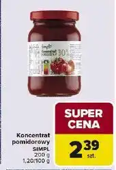 Carrefour Koncentrat pomidorowy SIMPL oferta