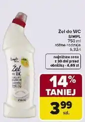 Carrefour Żel do WC SIMPL oferta