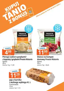 E.Leclerc Pierogi z kapustą i grzybami Iglotex Proste Historie oferta