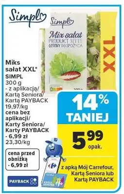 Carrefour Mix sałat XXL SIMPL oferta