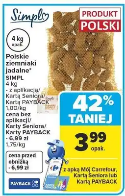 Carrefour Ziemniaki Polskie jadalne SIMPL oferta