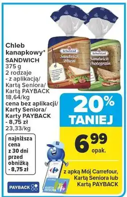Carrefour Chleb kanapkowy SANDWICH oferta