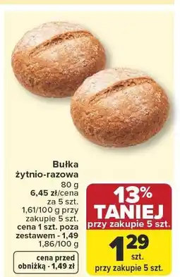 Carrefour Market Bułka żytnio-razowa oferta