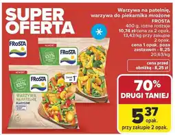 Carrefour Warzywa na patelnię do pieczenia mrożone FROSTA 400 g różne rodzaje oferta