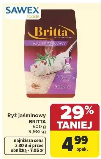 Carrefour Market Ryż jaśminowy BRITTA oferta
