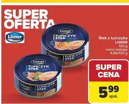 Carrefour Market Stek z tuńczyka LISNER 120 g różne rodzaje oferta