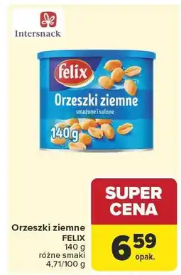 Carrefour Orzeszki ziemne Felix różne smaki oferta
