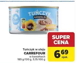 Carrefour Market Tuńczyk w oleju CARREFOUR w kawałkach oferta
