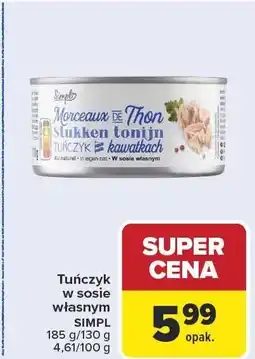 Carrefour Market Tuńczyk w oleju CARREFOUR w kawałkach oferta