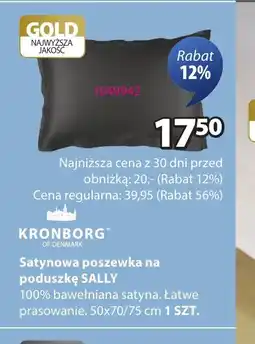 JYSK Kronborg Satynowa poszewka SALLY oferta