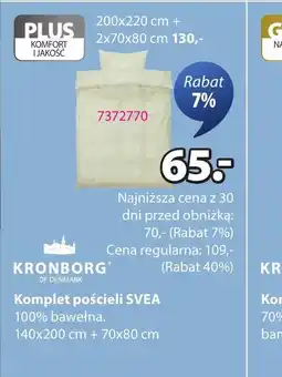 JYSK Kronborg Komplet pościeli SVEA oferta