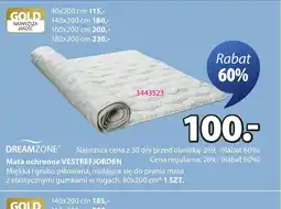 JYSK DREAMZONE Mata ochronna oferta