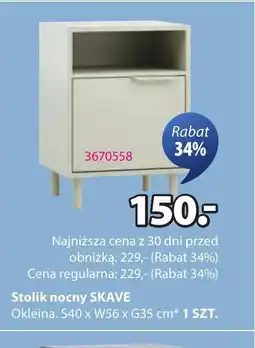 JYSK Stolik nocny SKAVE oferta