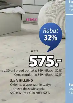 JYSK Szafa Billund oferta