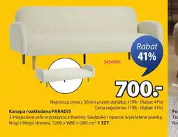 JYSK Kanapa rozkładana Paradis oferta