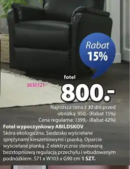 JYSK Fotel wypoczynkowy Abildskov oferta
