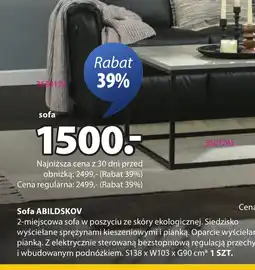 JYSK Sofa Abildskov oferta