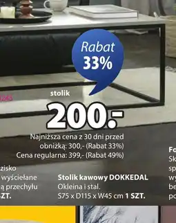 JYSK Stolik kawowy DOKKEDAL oferta