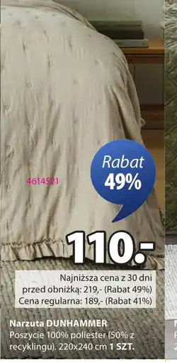 JYSK Narzuta DUNHAMMER oferta