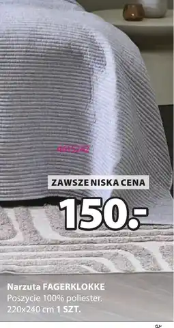 JYSK Narzuta FAGERKLOKKE oferta